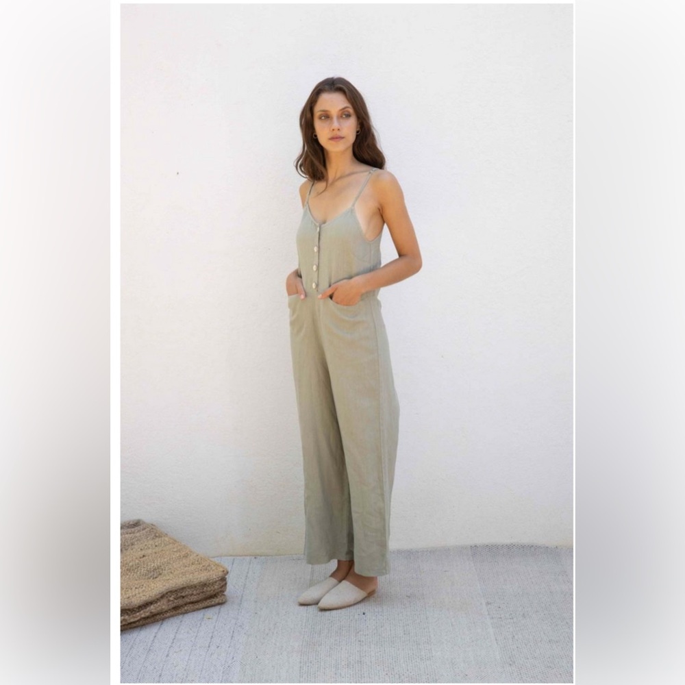 Mus & Bombon Linen Jumpsuit Small